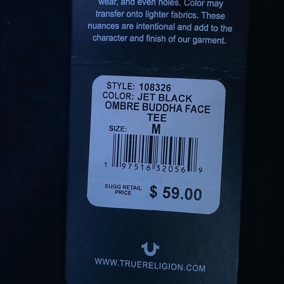 BRAND NEW authentic True Religion Buddha t-shirt. - Picture 3 of 5